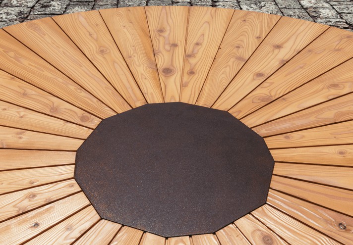 Arredamento-in-acciaio-Stile-industriale-Arredamento-in-corten-Arredamento made-in-Italy-SPICA | Tavolo in corten