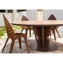 Arredamento-in-acciaio-Stile-industriale-Arredamento-in-corten-Arredamento made-in-Italy-INTRECCIO | Tavolo in corten