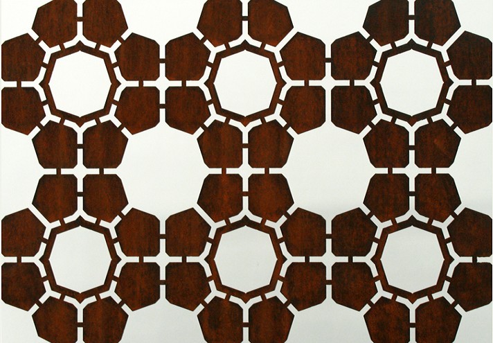 Corten-Möbel-Einrichtung-hergestellt-in-Italien-Stahlmöbel-LINE & BEE | Panel und Pflanzgefäß aus Corten