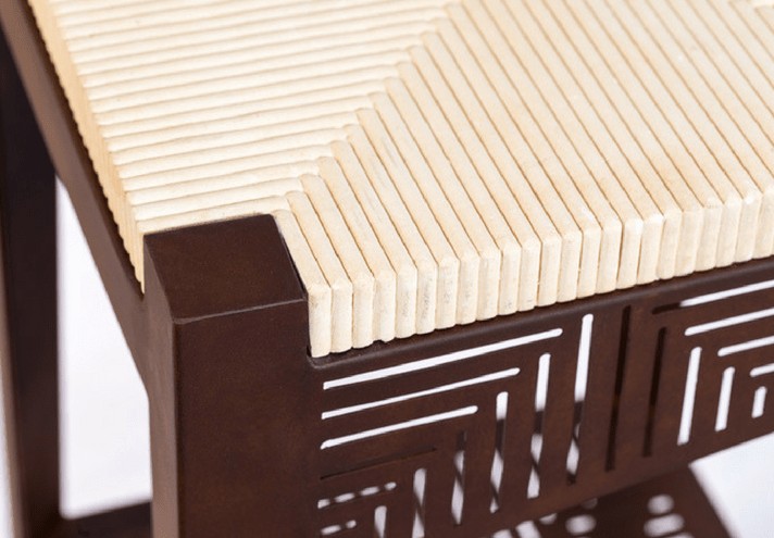 Corten-Möbel-Einrichtung-hergestellt-in-Italien-Stahlmöbel-CORTESE | Hocker aus Corten