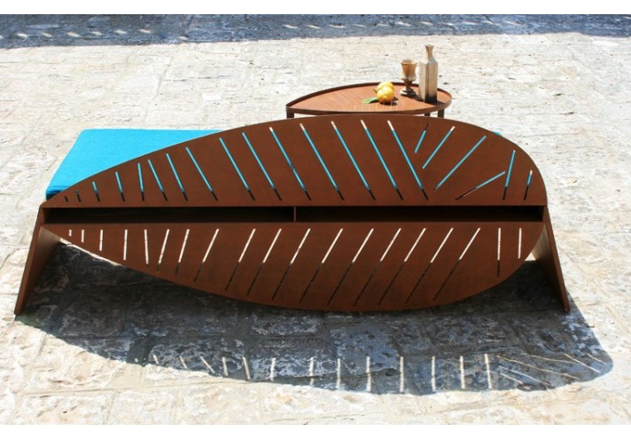 Meubles-design-en-acier-corten-Style-industriel-Acier-corten-intérieur-Intérieur-moderne-LILA | Canapé en corten