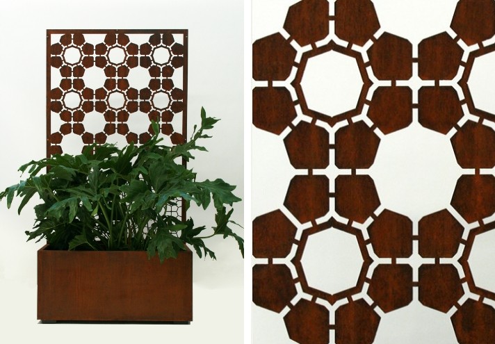 Arredamento-in-acciaio-Stile-industriale-Arredamento-in-corten-Arredamento made-in-Italy-BEE | Pannello in corten