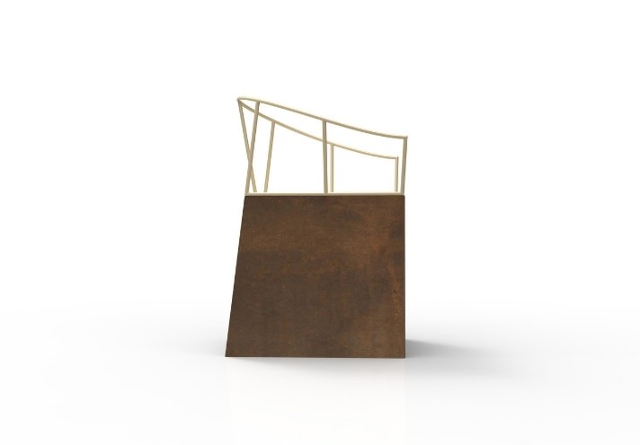Design-furniture-Italy-Corten-design-Design-made-in-Italy-Italian-design-store-NEBIDA | Corten chair