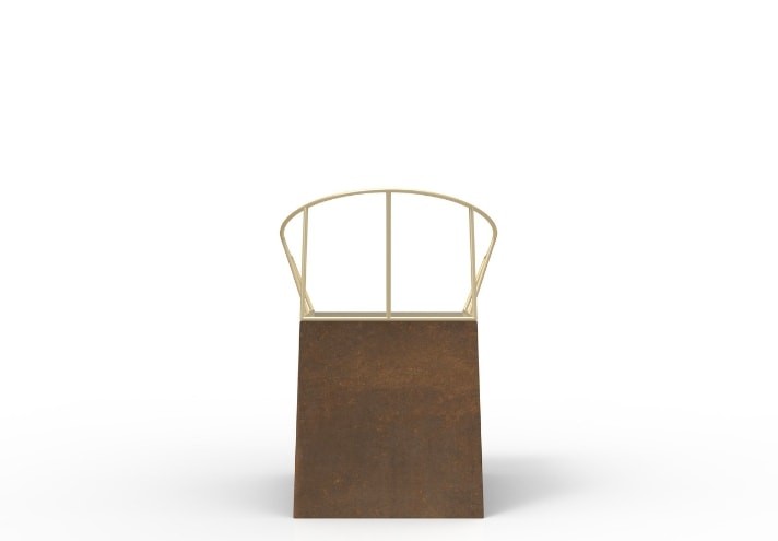 Design-furniture-Italy-Corten-design-Design-made-in-Italy-Italian-design-store-NEBIDA | Corten chair