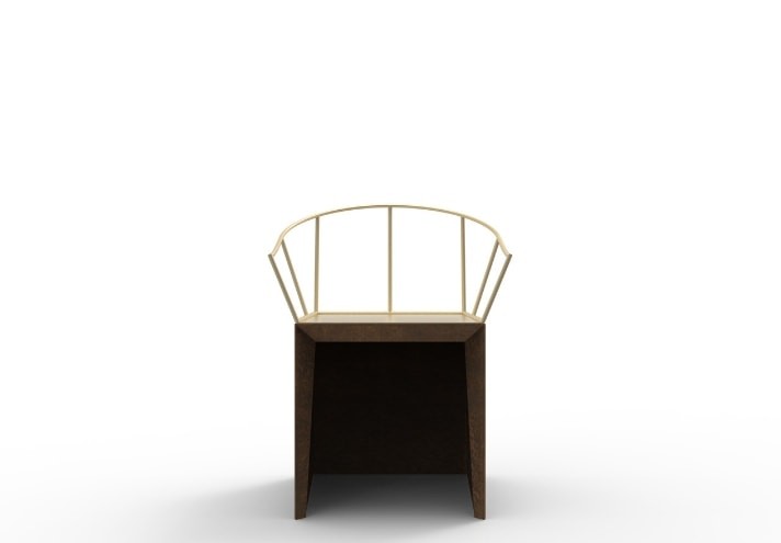 Meubles-design-en-acier-corten-Style-industriel-Acier-corten-intérieur-Intérieur-moderne-NEBIDA | Chaise en acier Corten