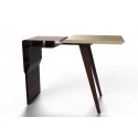 Meubles-design-en-acier-corten-Style-industriel-Acier-corten-intérieur-Intérieur-moderne-MESETA | Console en corten et bois