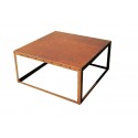 Arredamento-in-acciaio-Stile-industriale-Arredamento-in-corten-Arredamento made-in-Italy-CUBE | Tavolino in corten