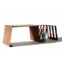 Arredamento-in-acciaio-Stile-industriale-Arredamento-in-corten-Arredamento made-in-Italy-DUO | Panca in corten