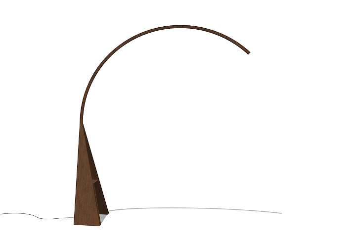 Arredamento-in-acciaio-Stile-industriale-Arredamento-in-corten-Arredamento made-in-Italy-GIRAFFA | Lampada in corten