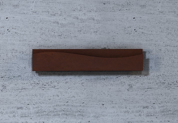 Arredamento-in-acciaio-Stile-industriale-Arredamento-in-corten-Arredamento made-in-Italy-ESSE 002 | Applique in corten