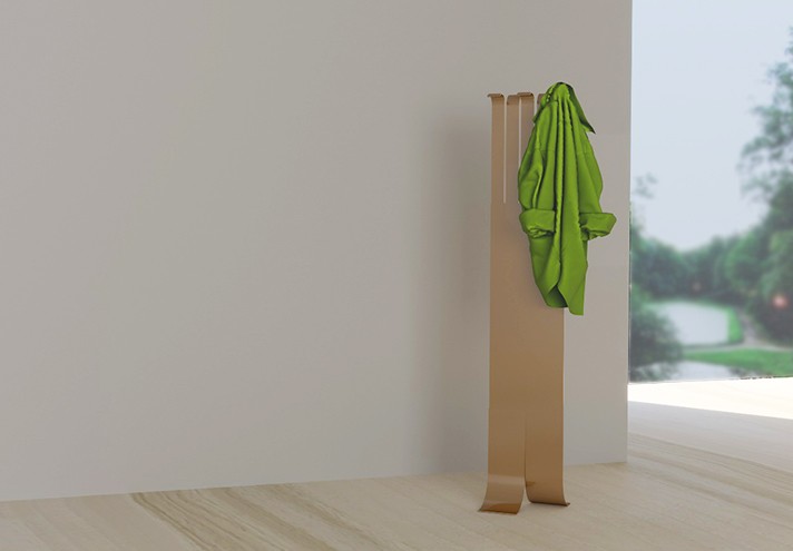 Corten-Möbel-Einrichtung-hergestellt-in-Italien-Stahlmöbel-WALK | Kleiderständer aus Corten