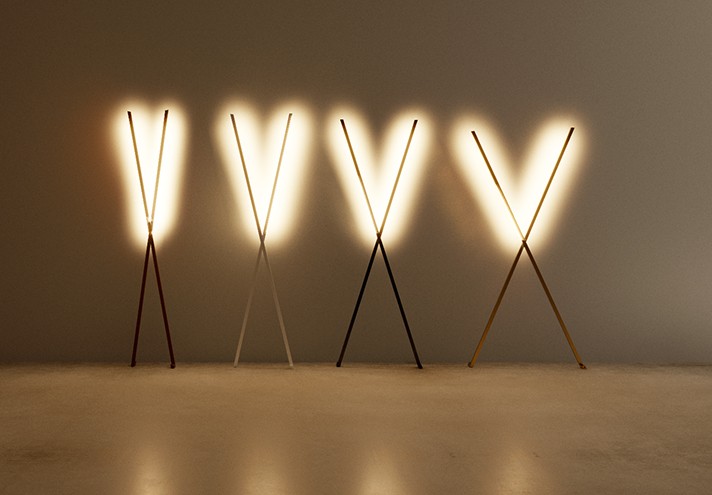 Arredamento-in-acciaio-Stile-industriale-Arredamento-in-corten-Arredamento made-in-Italy-X FLOOR | Lampada da terra in corten
