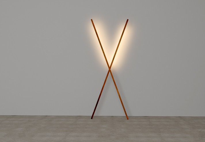 Arredamento-in-acciaio-Stile-industriale-Arredamento-in-corten-Arredamento made-in-Italy-X FLOOR | Lampada da terra in corten