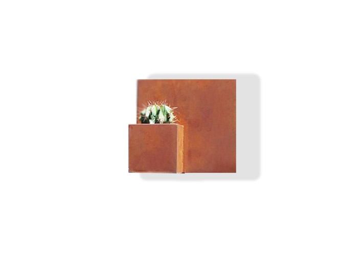 Arredamento-in-acciaio-Stile-industriale-Arredamento-in-corten-Arredamento made-in-Italy-QUERINI | Fioriera in corten