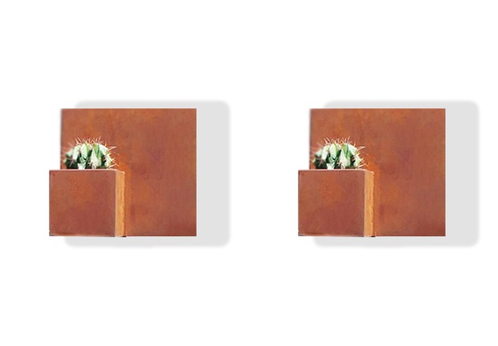 Meubles-design-en-acier-corten-Style-industriel-Acier-corten-intérieur-Intérieur-moderne-QUERINI | Corten jardinière