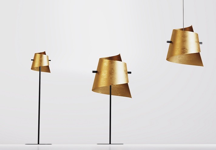 Corten-Möbel-Einrichtung-hergestellt-in-Italien-Stahlmöbel-COCHLEA | Lampada da terra in metallo