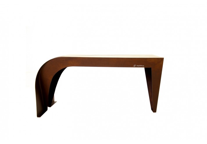 Arredamento-in-acciaio-Stile-industriale-Arredamento-in-corten-Arredamento made-in-Italy-ESSENTIAL | Tavolino in corten