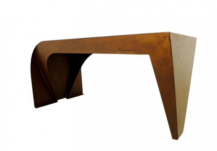 Arredamento-in-acciaio-Stile-industriale-Arredamento-in-corten-Arredamento made-in-Italy-ESSENTIAL | Tavolino in corten