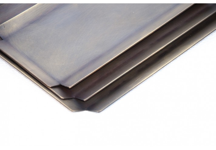 Arredamento-in-acciaio-Stile-industriale-Arredamento-in-corten-Arredamento made-in-Italy-TOW | Vassoio in ottone