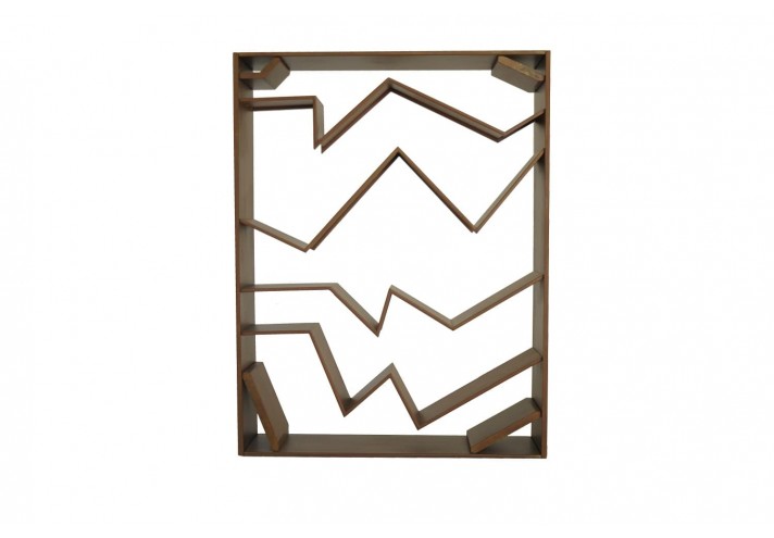 Meubles-design-en-acier-corten-Style-industriel-Acier-corten-intérieur-Intérieur-moderne-PIEGA | Bibliothèque en corten