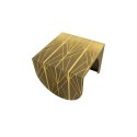 Meubles-design-en-acier-corten-Style-industriel-Acier-corten-intérieur-Intérieur-moderne-AESTUS | Table basse en laiton