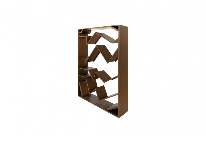 Design-furniture-Italy-Corten-design-Design-made-in-Italy-Italian-design-store-PIEGA | Corten bookcase