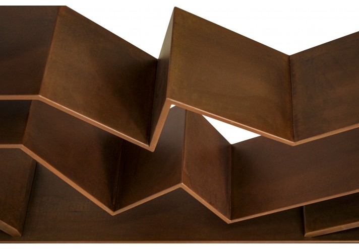 Design-furniture-Italy-Corten-design-Design-made-in-Italy-Italian-design-store-PIEGA | Corten bookcase