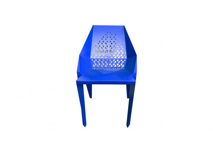 Corten-Möbel-Einrichtung-hergestellt-in-Italien-Stahlmöbel-FOGLIA_001 | Stuhl aus Corten