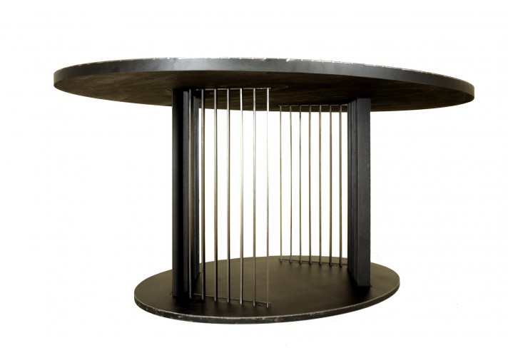 Design-furniture-Italy-Corten-design-Design-made-in-Italy-Italian-design-store-OVOV | Steel table