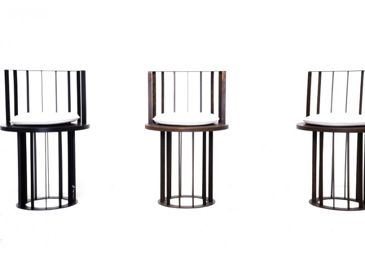 Arredamento-in-acciaio-Stile-industriale-Arredamento-in-corten-Arredamento made-in-Italy-KANDINSKY 1923 | Sedia in corten