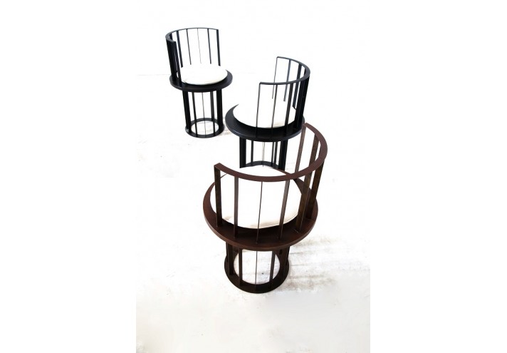 Arredamento-in-acciaio-Stile-industriale-Arredamento-in-corten-Arredamento made-in-Italy-KANDINSKY 1923 | Sedia in corten