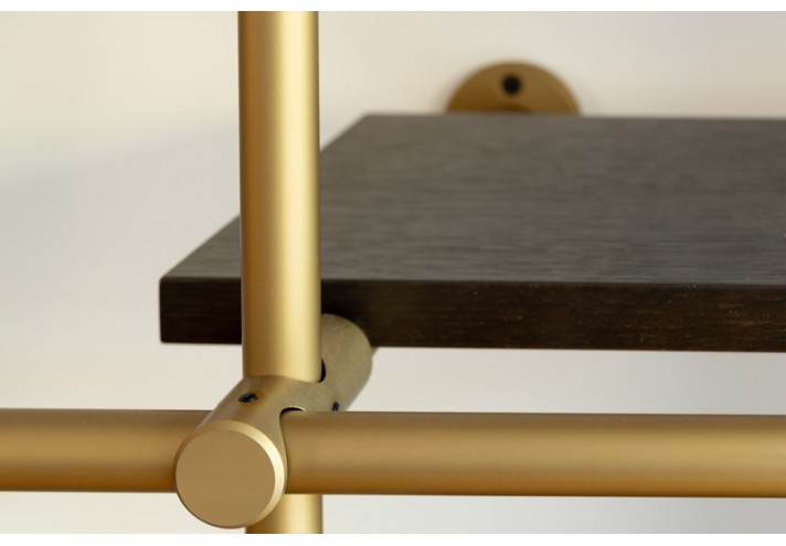 Corten-Möbel-Einrichtung-hergestellt-in-Italien-Stahlmöbel-MÉTRO | Modulares Bücherregal aus Messing