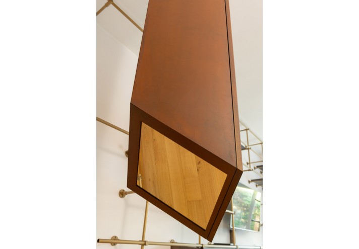 Design-furniture-Italy-Corten-design-Design-made-in-Italy-Italian-design-store-BOULEVARD | Corten ceiling cabinet