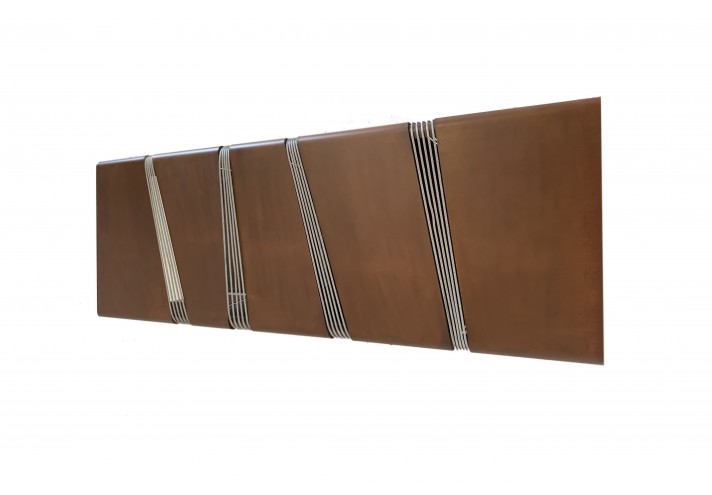 Meubles-design-en-acier-corten-Style-industriel-Acier-corten-intérieur-Intérieur-moderne-CUBICA | Banc en corten