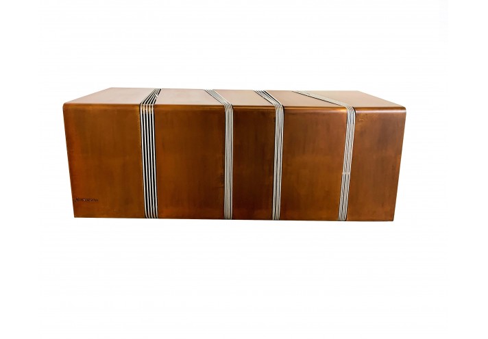 Meubles-design-en-acier-corten-Style-industriel-Acier-corten-intérieur-Intérieur-moderne-CUBICA | Banc en corten