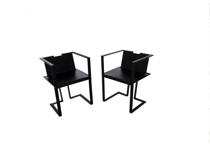 Arredamento-in-acciaio-Stile-industriale-Arredamento-in-corten-Arredamento made-in-Italy-JACKIE | Sedia in acciaio