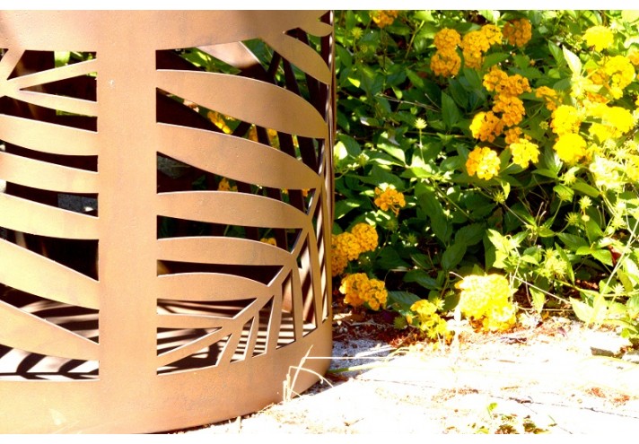 Arredamento-in-acciaio-Stile-industriale-Arredamento-in-corten-Arredamento made-in-Italy-NATURA | Cestino in corten