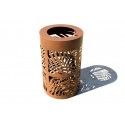 Meubles-design-en-acier-corten-Style-industriel-Acier-corten-intérieur-Intérieur-moderne-NATURA | Corbeille