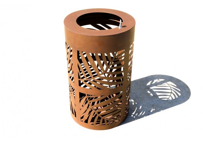 Design-furniture-Italy-Corten-design-Design-made-in-Italy-Italian-design-store-NATURA | Waste Bin