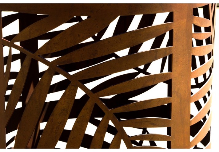 Arredamento-in-acciaio-Stile-industriale-Arredamento-in-corten-Arredamento made-in-Italy-NATURA | Cestino in corten