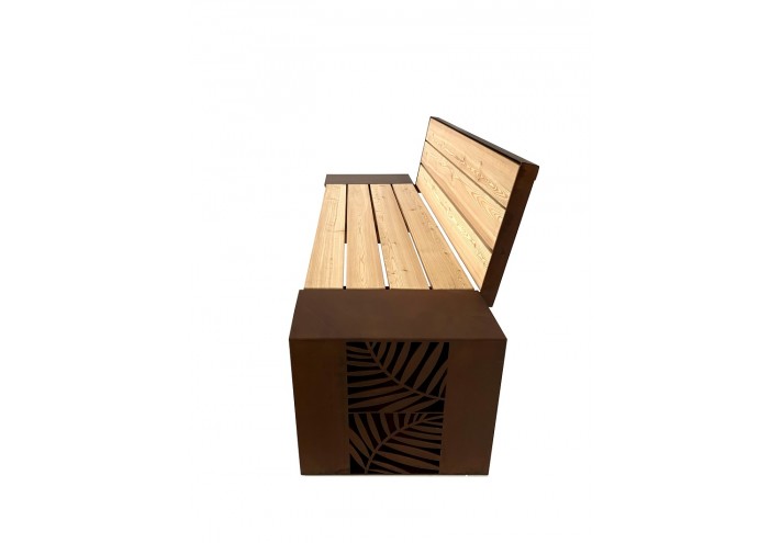 Meubles-design-en-acier-corten-Style-industriel-Acier-corten-intérieur-Intérieur-moderne-NATURA | Banc