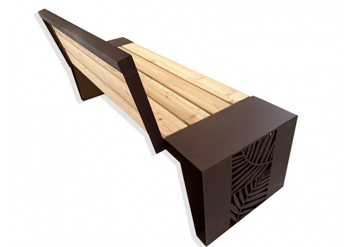 Meubles-design-en-acier-corten-Style-industriel-Acier-corten-intérieur-Intérieur-moderne-NATURA | Banc