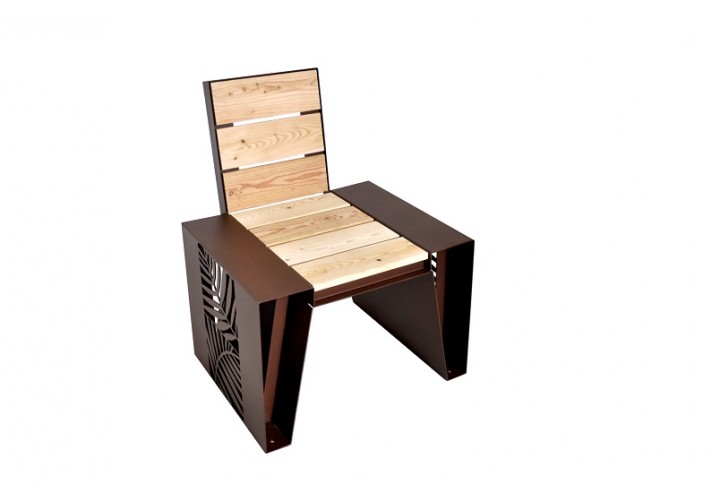 Meubles-design-en-acier-corten-Style-industriel-Acier-corten-intérieur-Intérieur-moderne-NATURA | Fauteuil
