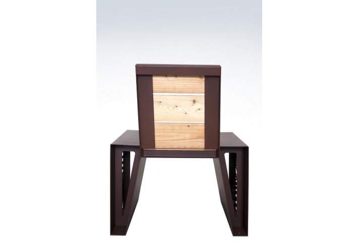 Meubles-design-en-acier-corten-Style-industriel-Acier-corten-intérieur-Intérieur-moderne-NATURA | Fauteuil