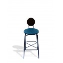 Arredamento-in-acciaio-Stile-industriale-Arredamento-in-corten-Arredamento made-in-Italy-POLKA | Sgabello alto in acciaio