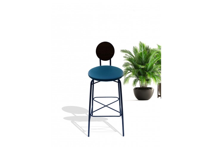 Meubles-design-en-acier-corten-Style-industriel-Acier-corten-intérieur-Intérieur-moderne-POLKA | Tabouret haut en acier