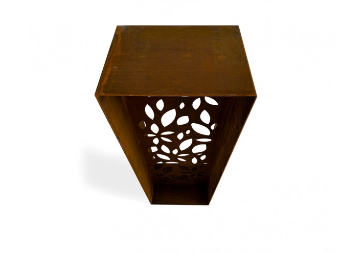 Corten-Möbel-Einrichtung-hergestellt-in-Italien-Stahlmöbel-HANAMI | Totem aus Corten