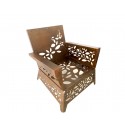 Arredamento-in-acciaio-Stile-industriale-Arredamento-in-corten-Arredamento made-in-Italy-HANAMI | Poltrona in corten