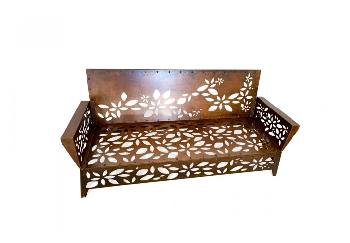 Arredamento-in-acciaio-Stile-industriale-Arredamento-in-corten-Arredamento made-in-Italy-HANAMI | Divano in corten