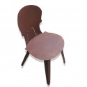 Arredamento-in-acciaio-Stile-industriale-Arredamento-in-corten-Arredamento made-in-Italy-MUSIC| Sedia in corten